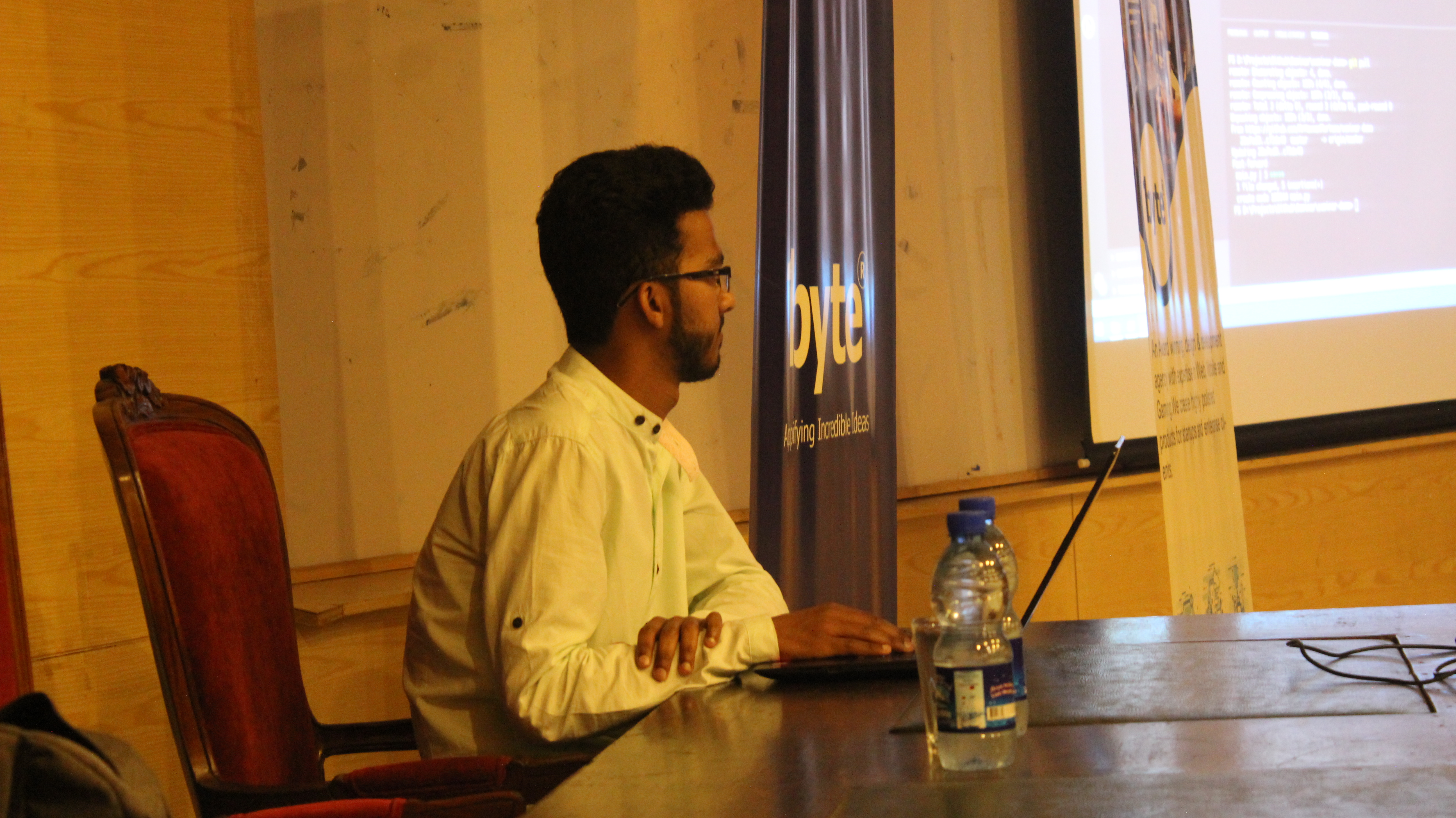 GitHub talk, photo